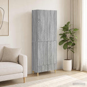 Set ormara 2 kom. Konstruirano drvo Siva 66 x 34,5 x 95 cm