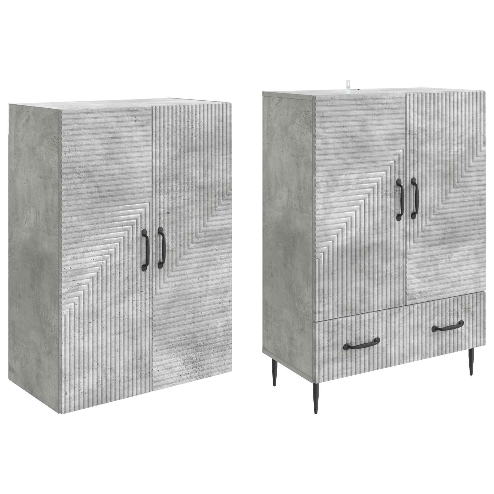 Set ormara 2 pcs 66 x 34,5 x 95 cm Konstruirano drvo