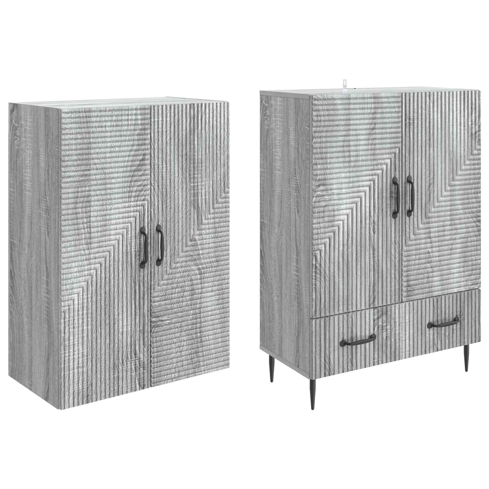 Set ormara 2 pcs 66 x 34,5 x 95 cm Konstruirano drvo