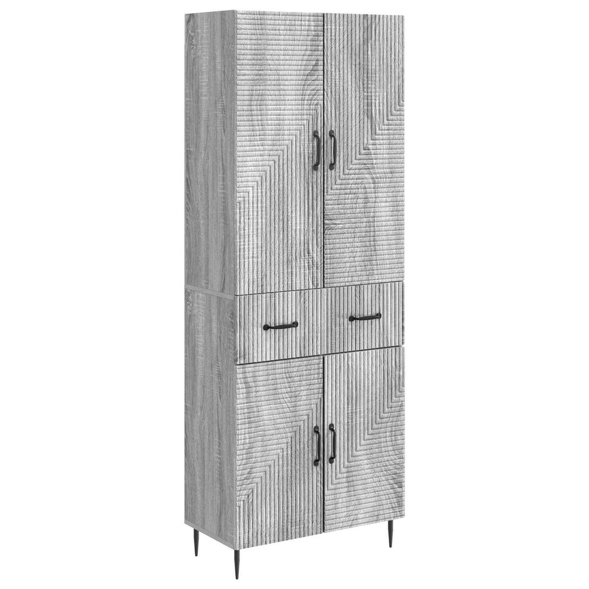Set ormara 2 kom. Siva Sonoma Konstruirano drvo 66 x 34,5 x 89,5 cm