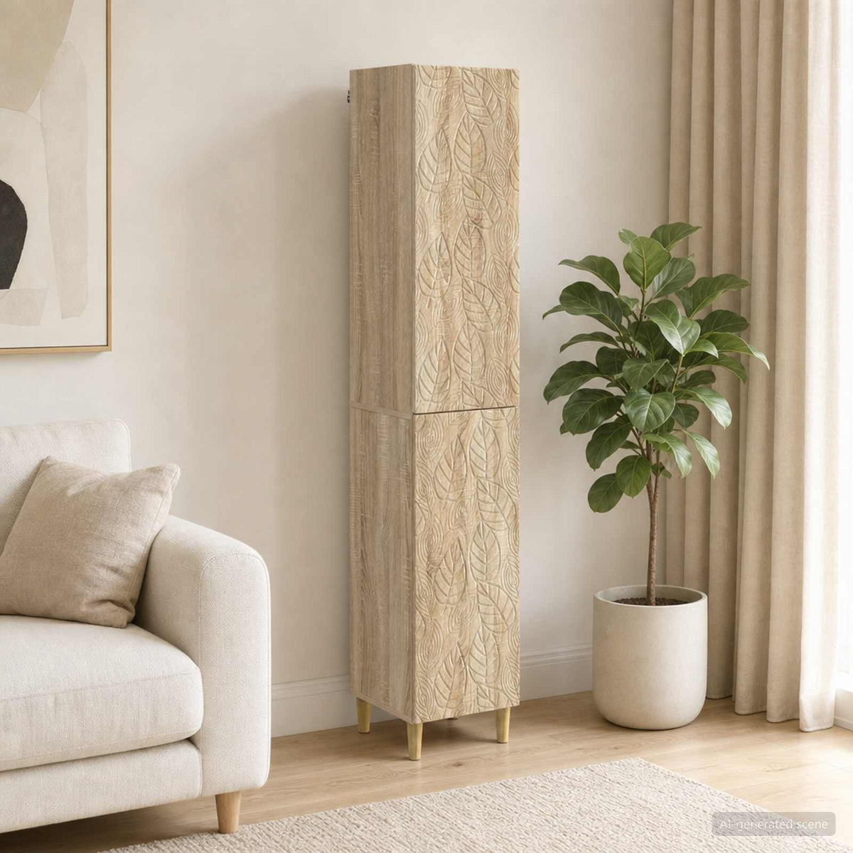 Set ormara 2 kom. Hrast sonoma Konstruirano drvo Smeđa 33 x 34,5 x 90 cm