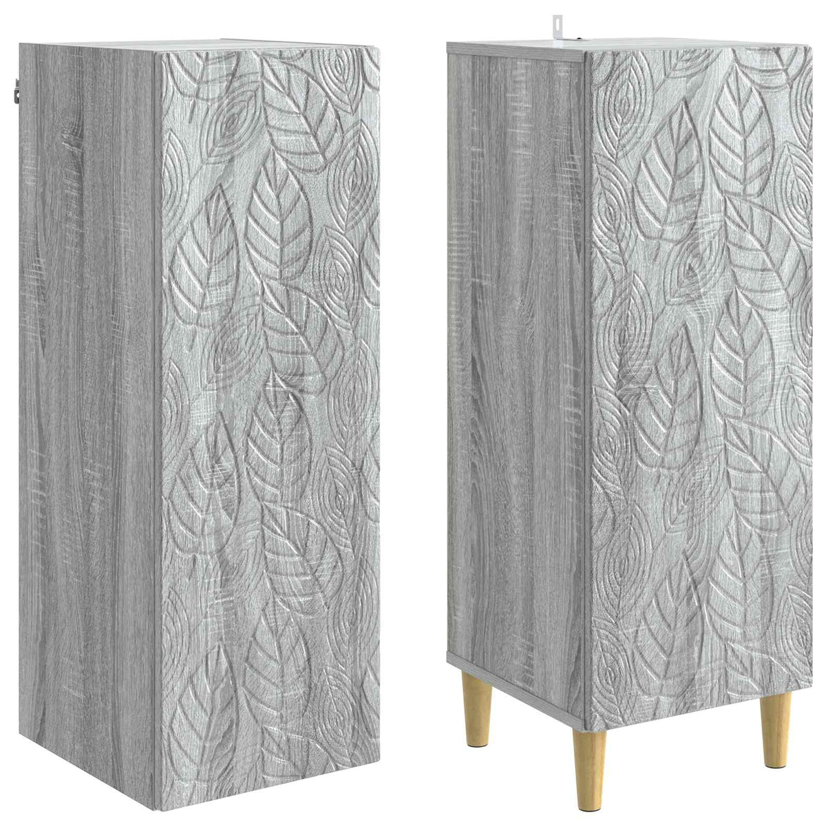 Set ormara 2 kom. Siva Sonoma Konstruirano drvo 33 x 34,5 x 90 cm