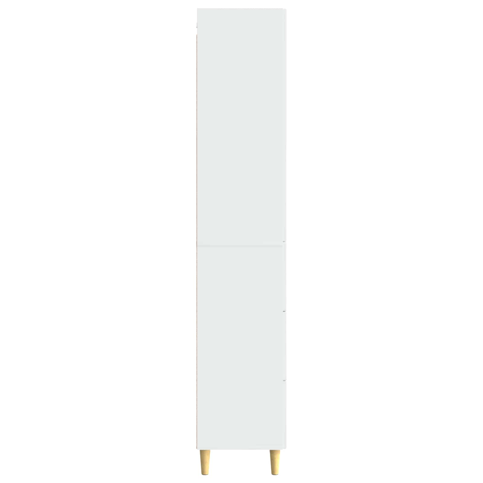 Set ormara 2 pcs Bijela visokog sjaja 66 x 34,5 x 90 cm