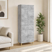 Set ormara 2 kom. Betonska siva Konstruirano drvo 66 x 34,5 x 90 cm