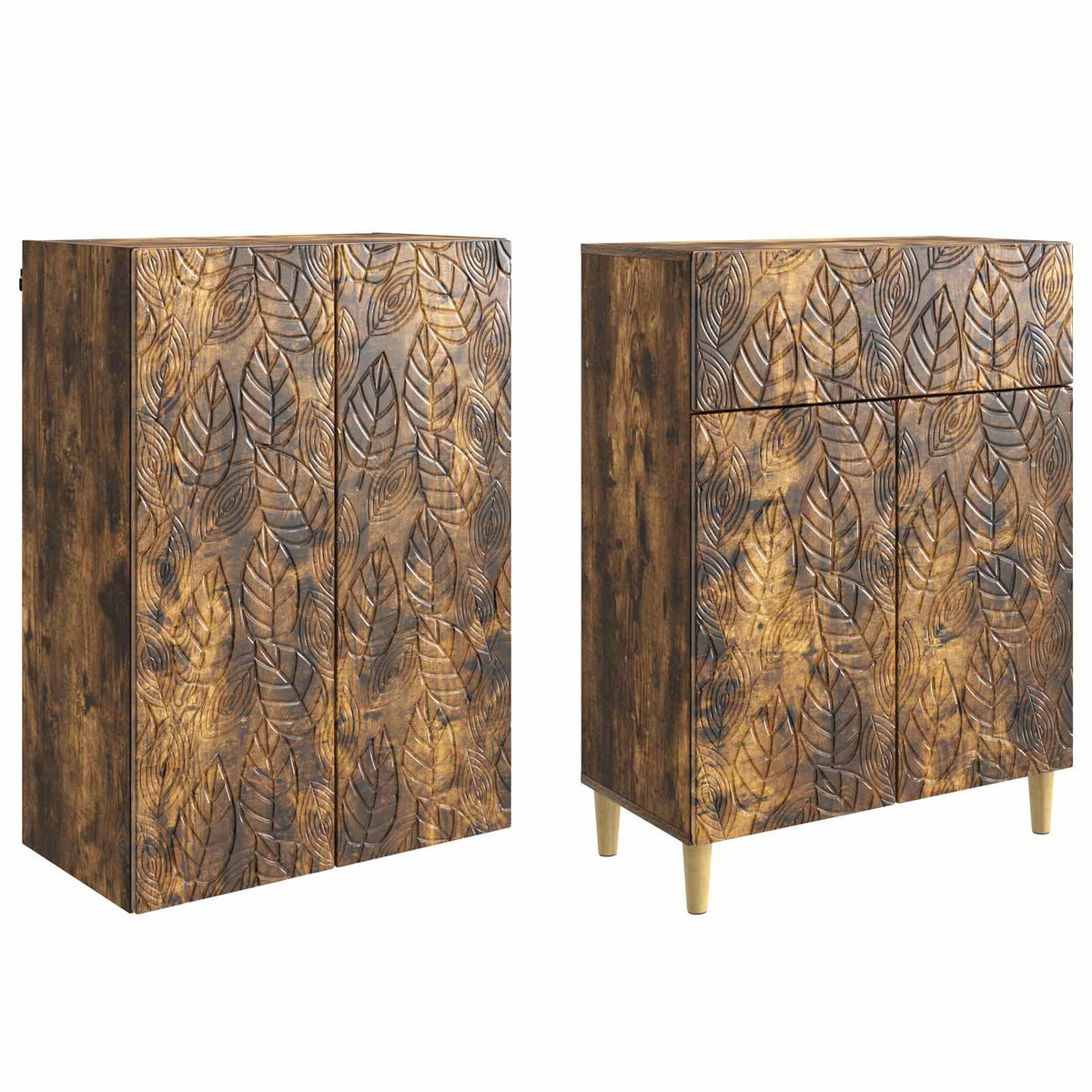 Set ormara 2 kom. Konstruirano drvo Smeđa 66 x 34,5 x 90 cm