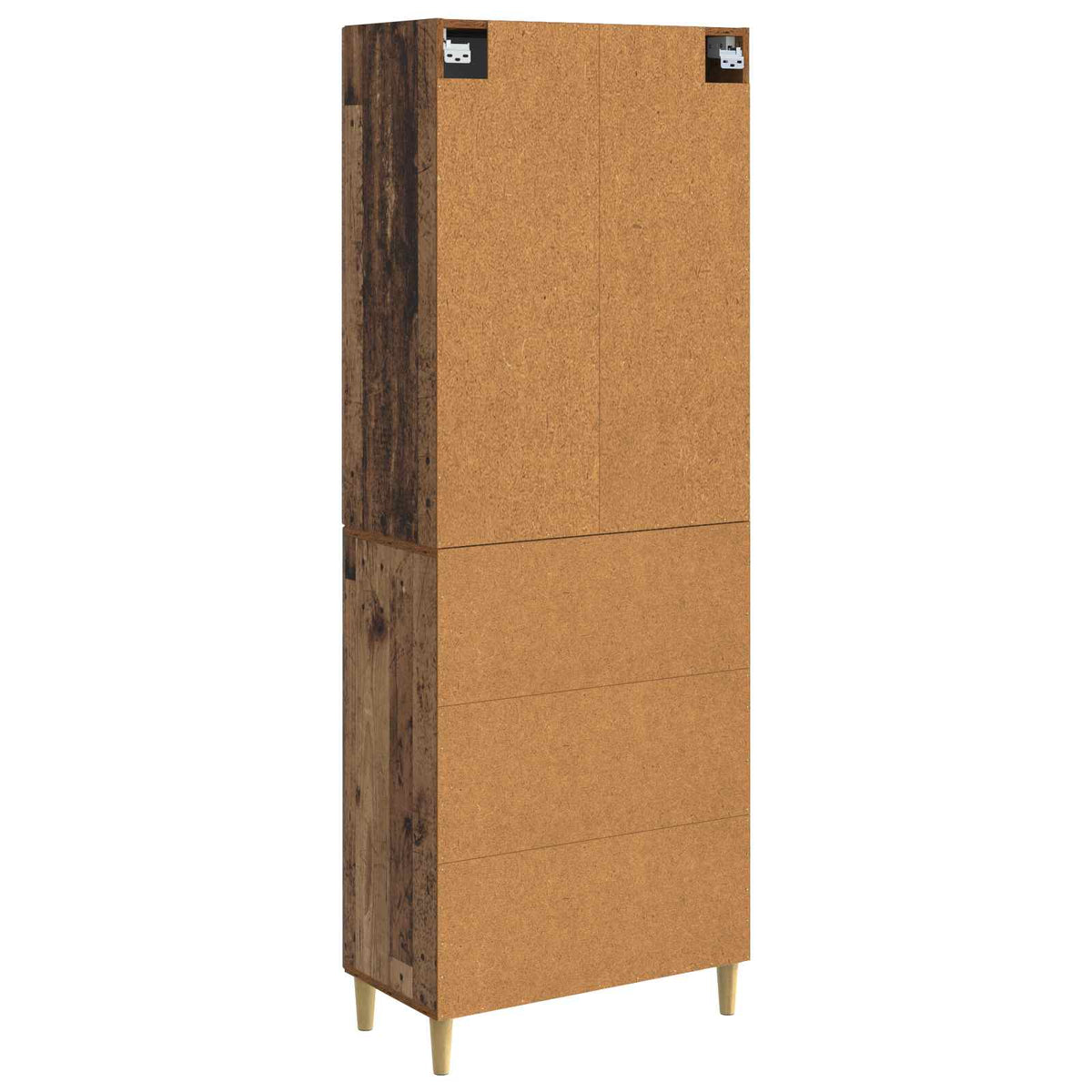 Set ormara 2 kom. Staro drvo Konstruirano drvo Smeđa 66 x 34,5 x 90 cm