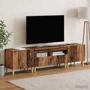 3-dijelni LED TV kabinet DELFT Staro drvo Konstruirano drvo