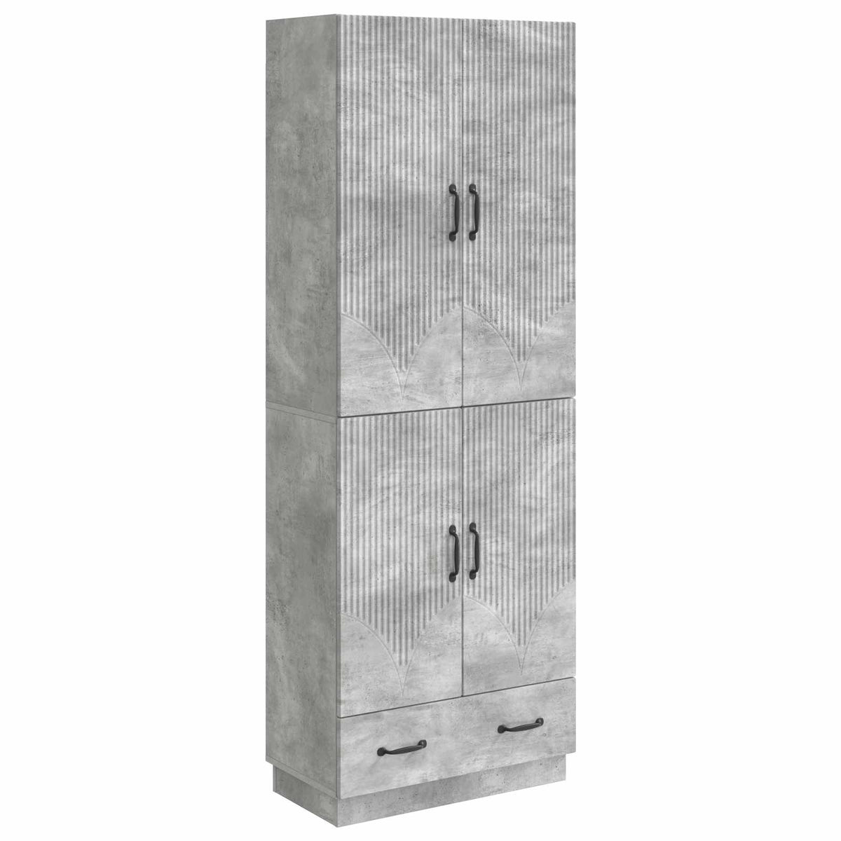 Set ormara 2 kom. Konstruirano drvo Siva 66 x 34,5 x 92 cm