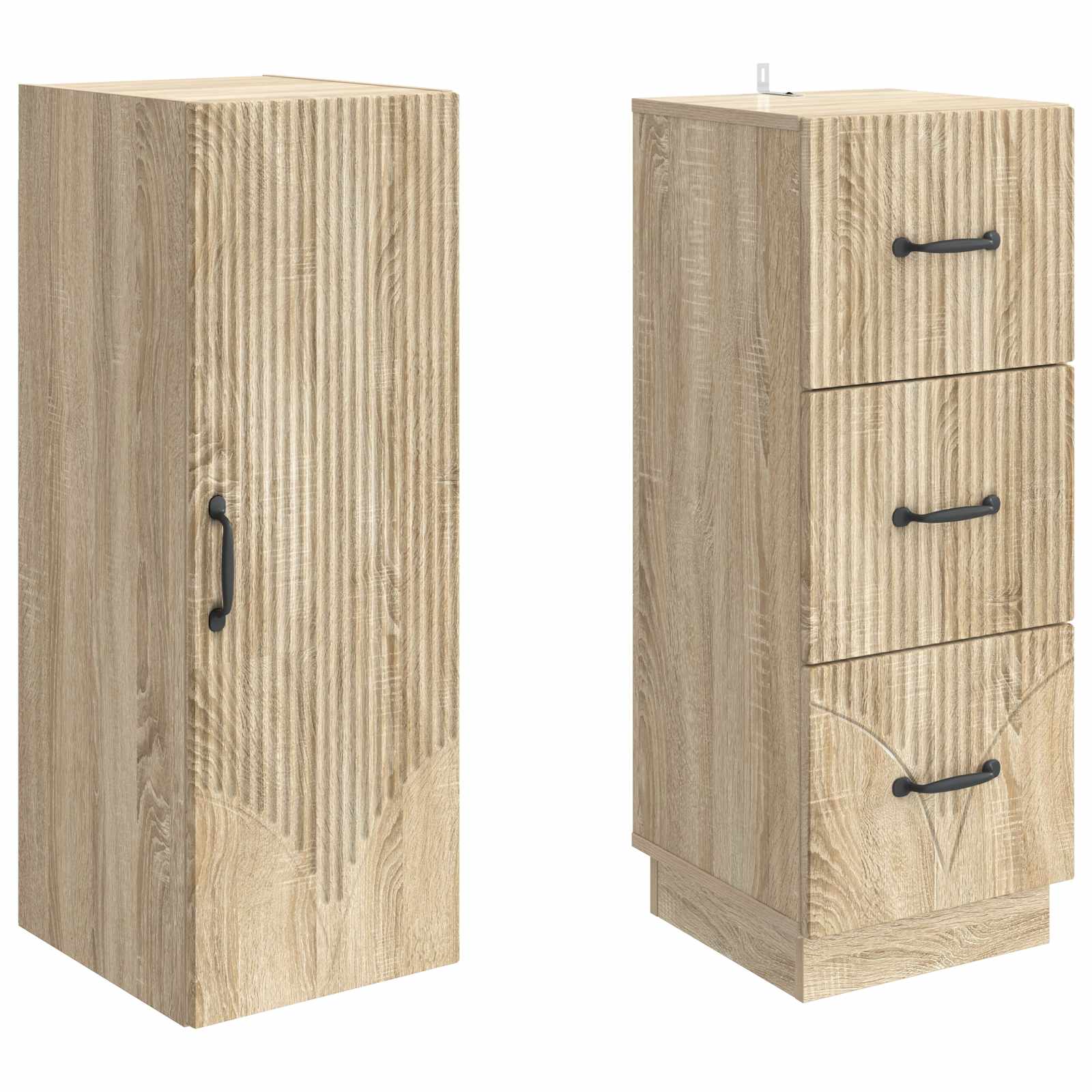 Set ormara 2 pcs Hrast sonoma 33 x 34,5 x 87 cm