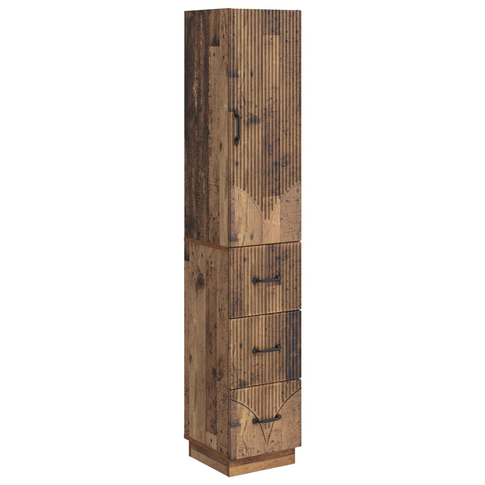 Set ormara 2 pcs Staro drvo 33 x 34,5 x 87 cm Konstruirano drvo