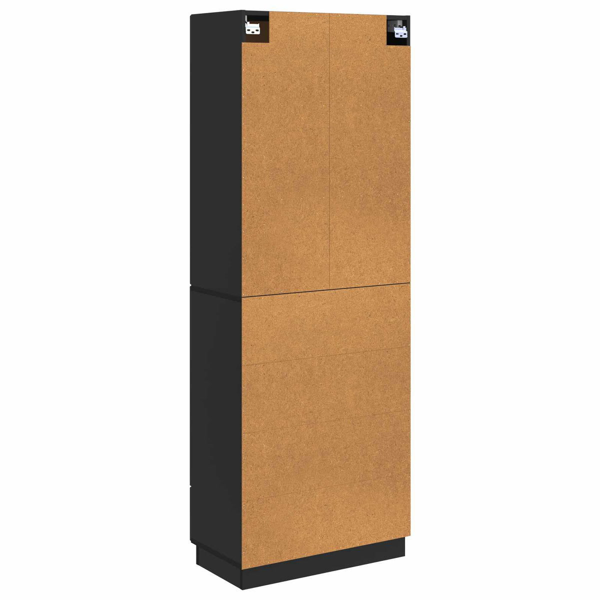 Set ormara 2 kom. Crna Konstruirano drvo 66 x 34,5 x 87 cm