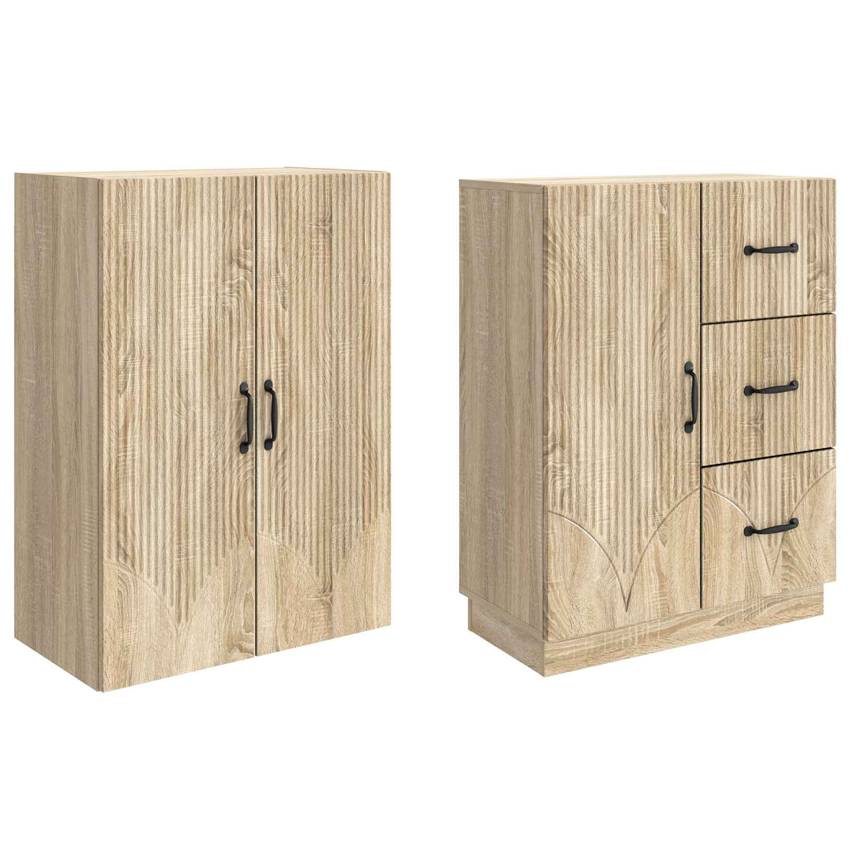 Set ormara 2 kom. Hrast sonoma Konstruirano drvo Smeđa 66 x 34,5 x 87 cm