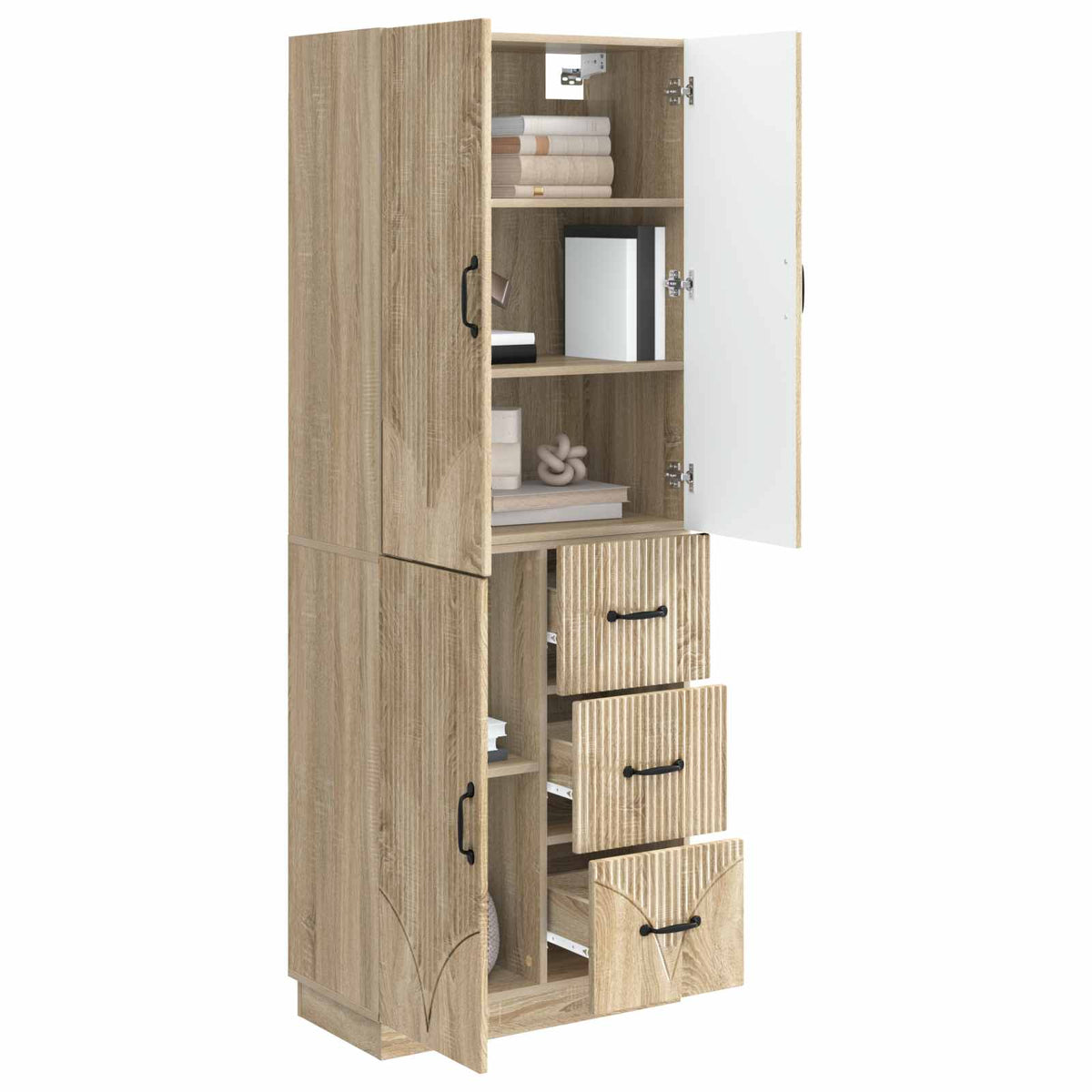 Set ormara 2 kom. Hrast sonoma Konstruirano drvo Smeđa 66 x 34,5 x 87 cm
