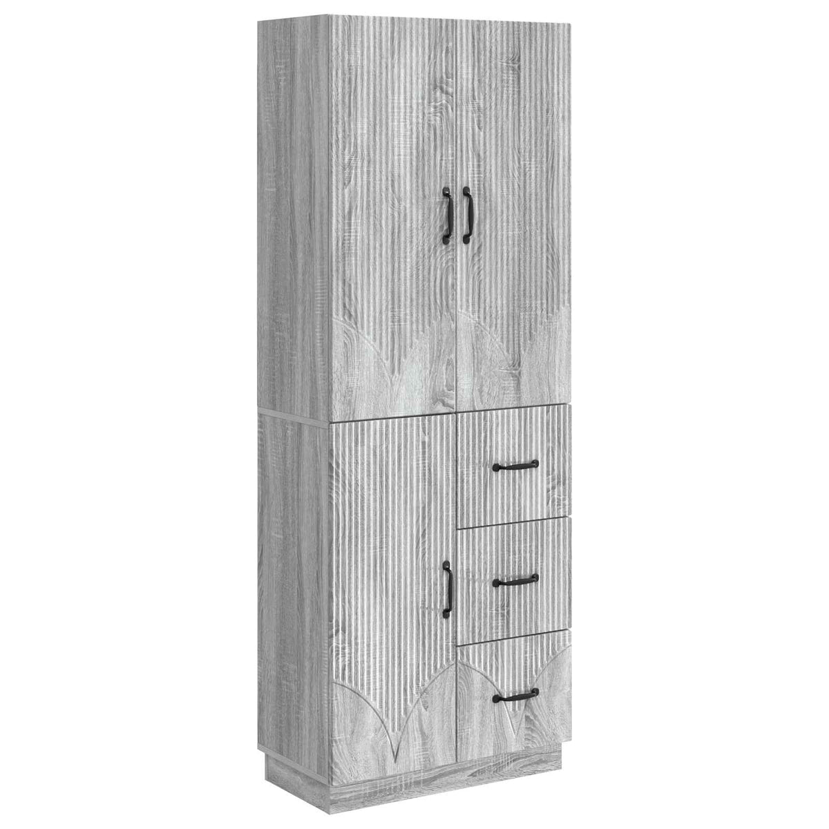 Set ormara 2 kom. Siva Sonoma Konstruirano drvo 66 x 34,5 x 87 cm