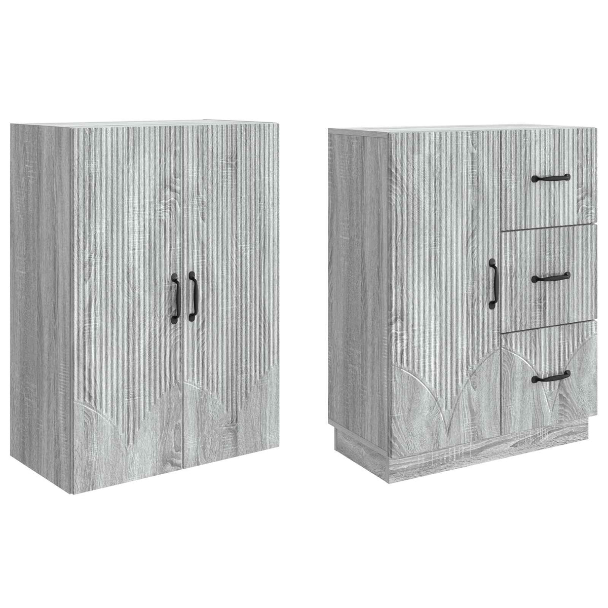 Set ormara 2 kom. Siva Sonoma Konstruirano drvo 66 x 34,5 x 87 cm