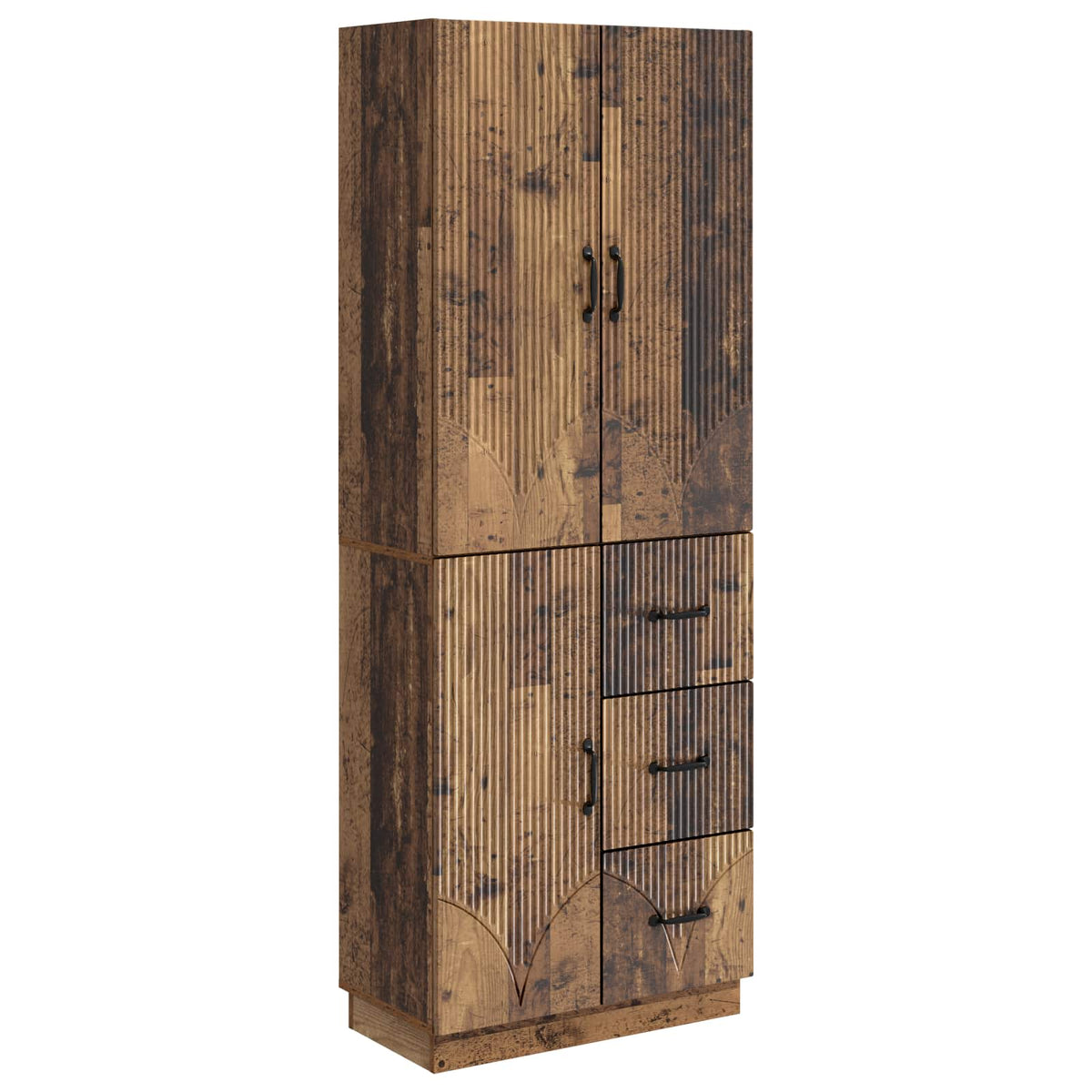 Set ormara 2 kom. Staro drvo Konstruirano drvo Smeđa 66 x 34,5 x 87 cm