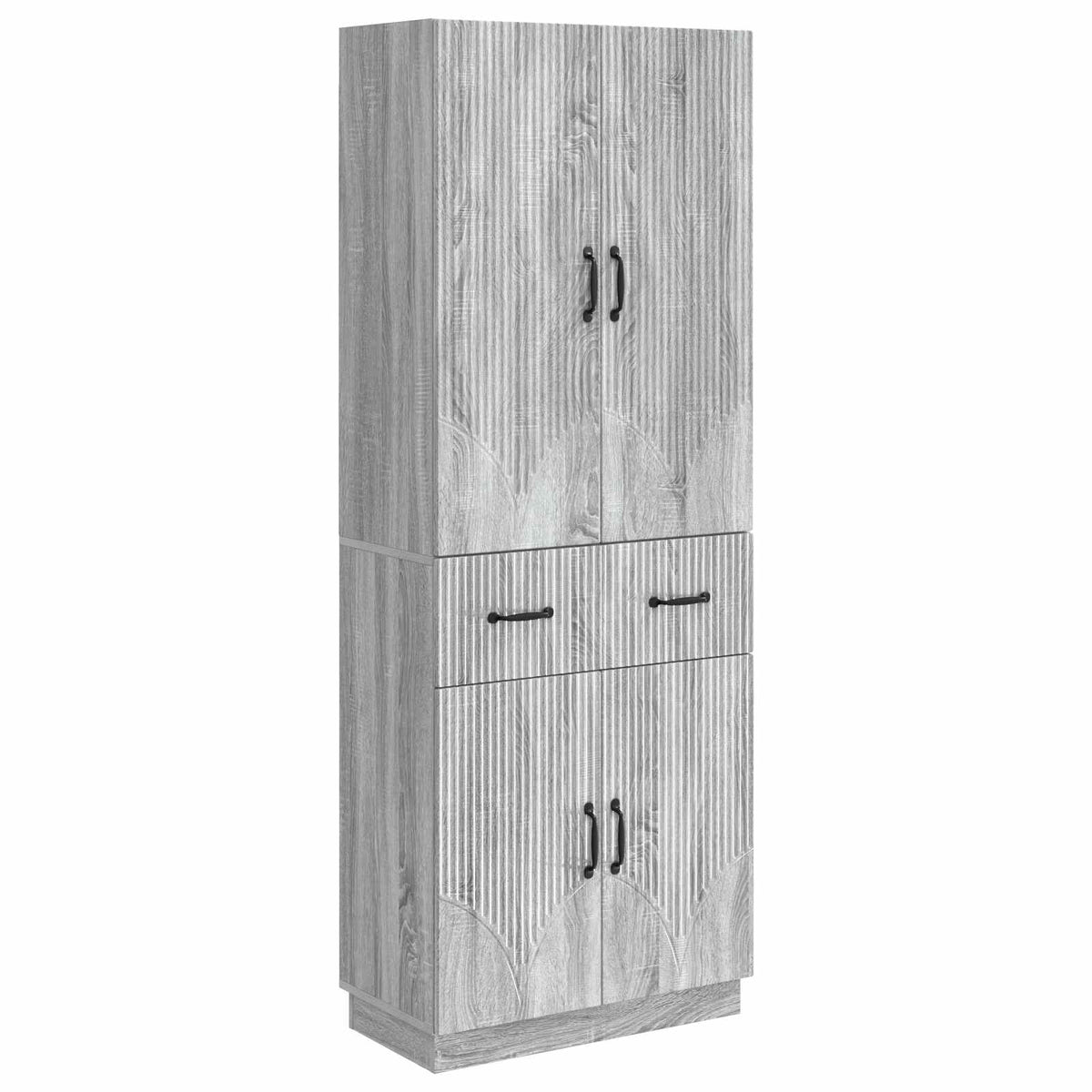 Set ormara 2 kom. Siva Sonoma Konstruirano drvo 66 x 34,5 x 87 cm
