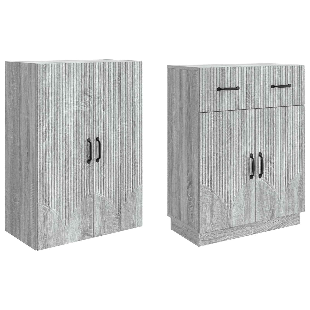 Set ormara 2 kom. Siva Sonoma Konstruirano drvo 66 x 34,5 x 87 cm