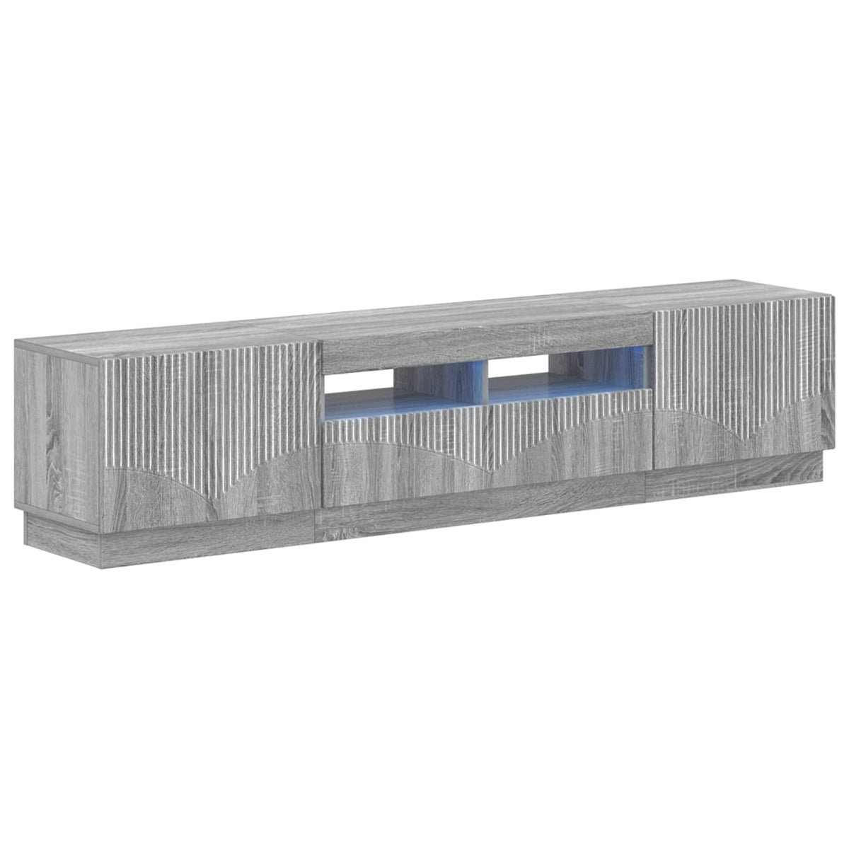 LED TV kabinet HOORN 3 kom. Siva Sonoma Konstruirano drvo 81 x 35 x 40 cm