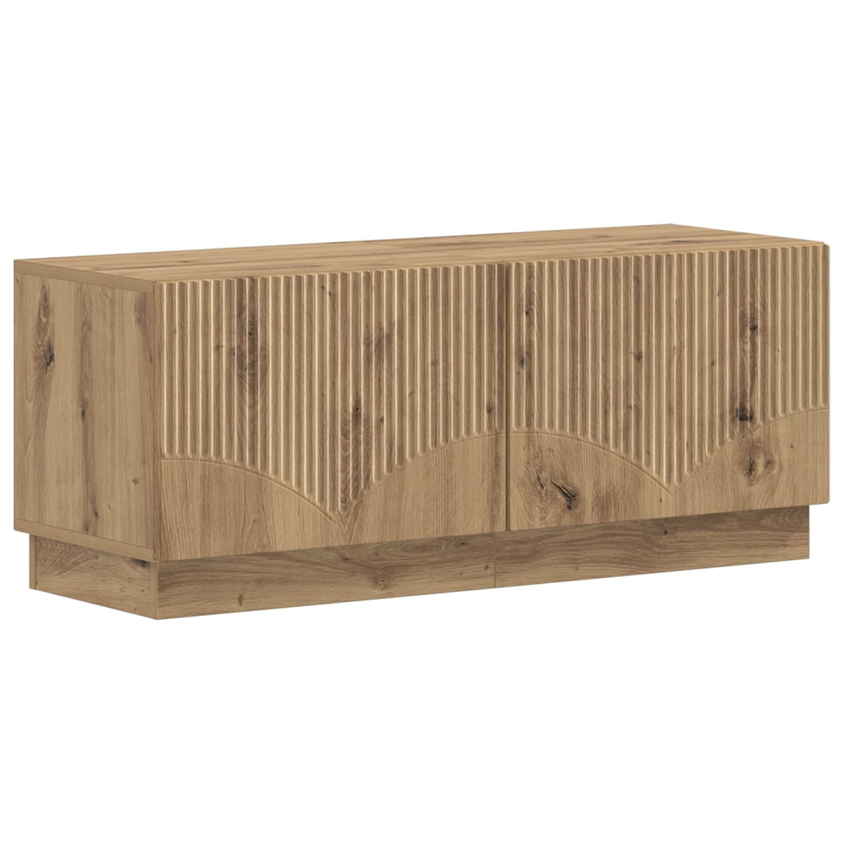 LED TV kabinet HOORN 3 kom. Hrast artisan Konstruirano drvo Siva 81 x 35 x 40 cm