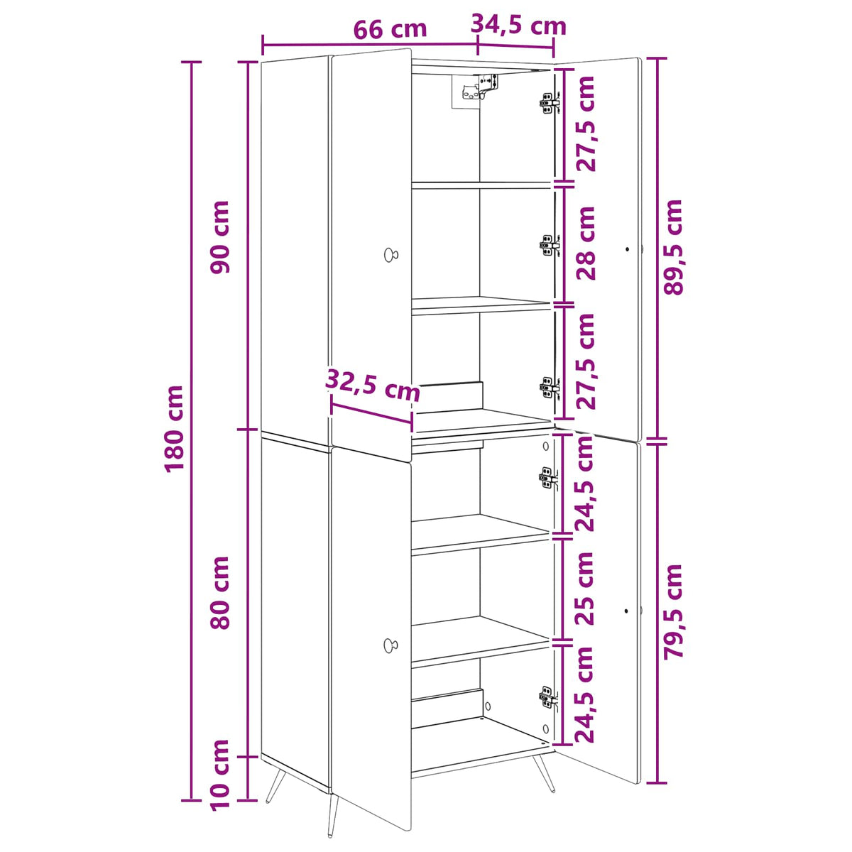 Set ormara 2 kom. Betonska siva Konstruirano drvo 69 x 34,5 x 90 cm