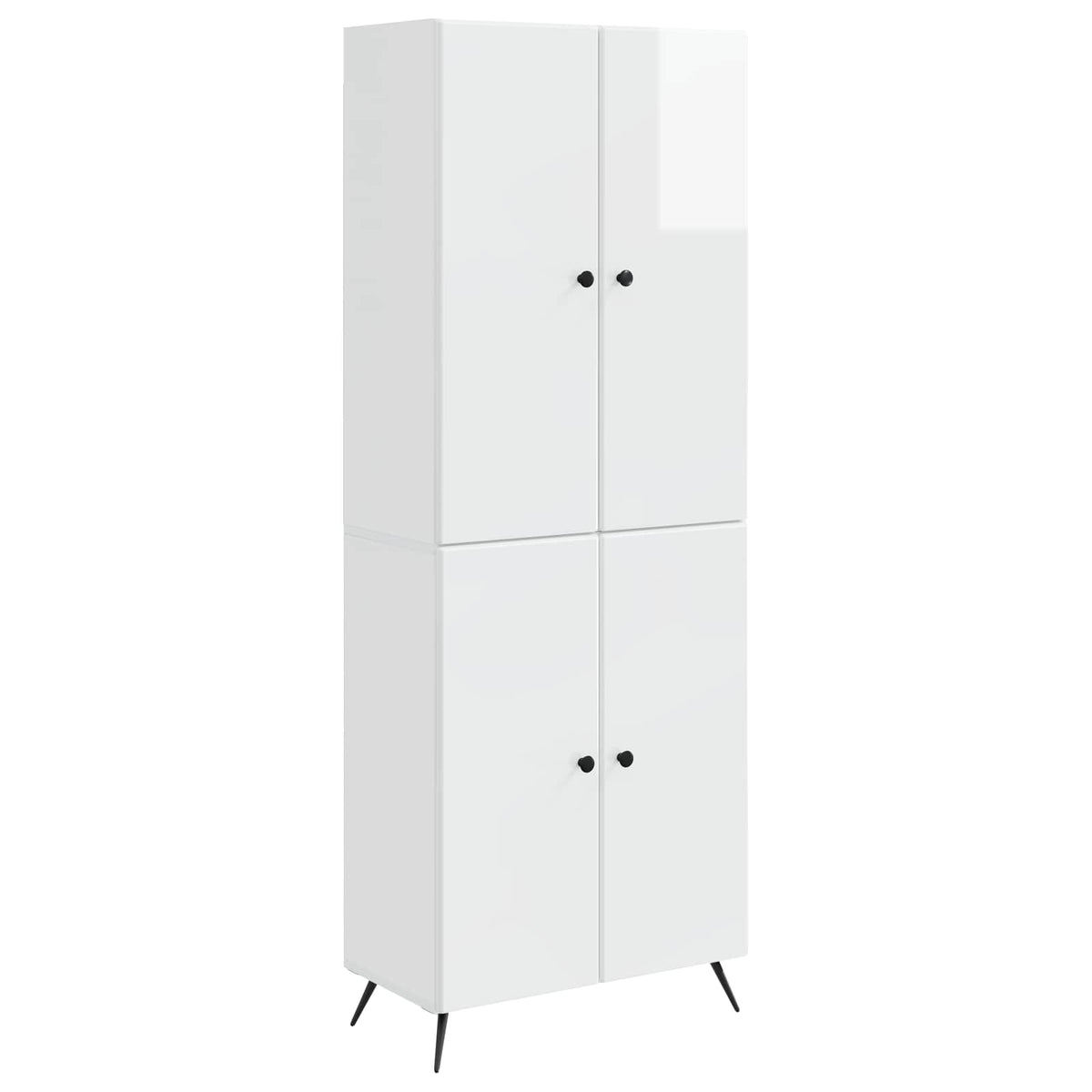 Set ormara 2 kom. Bijela visokog sjaja Konstruirano drvo 69 x 34,5 x 90 cm