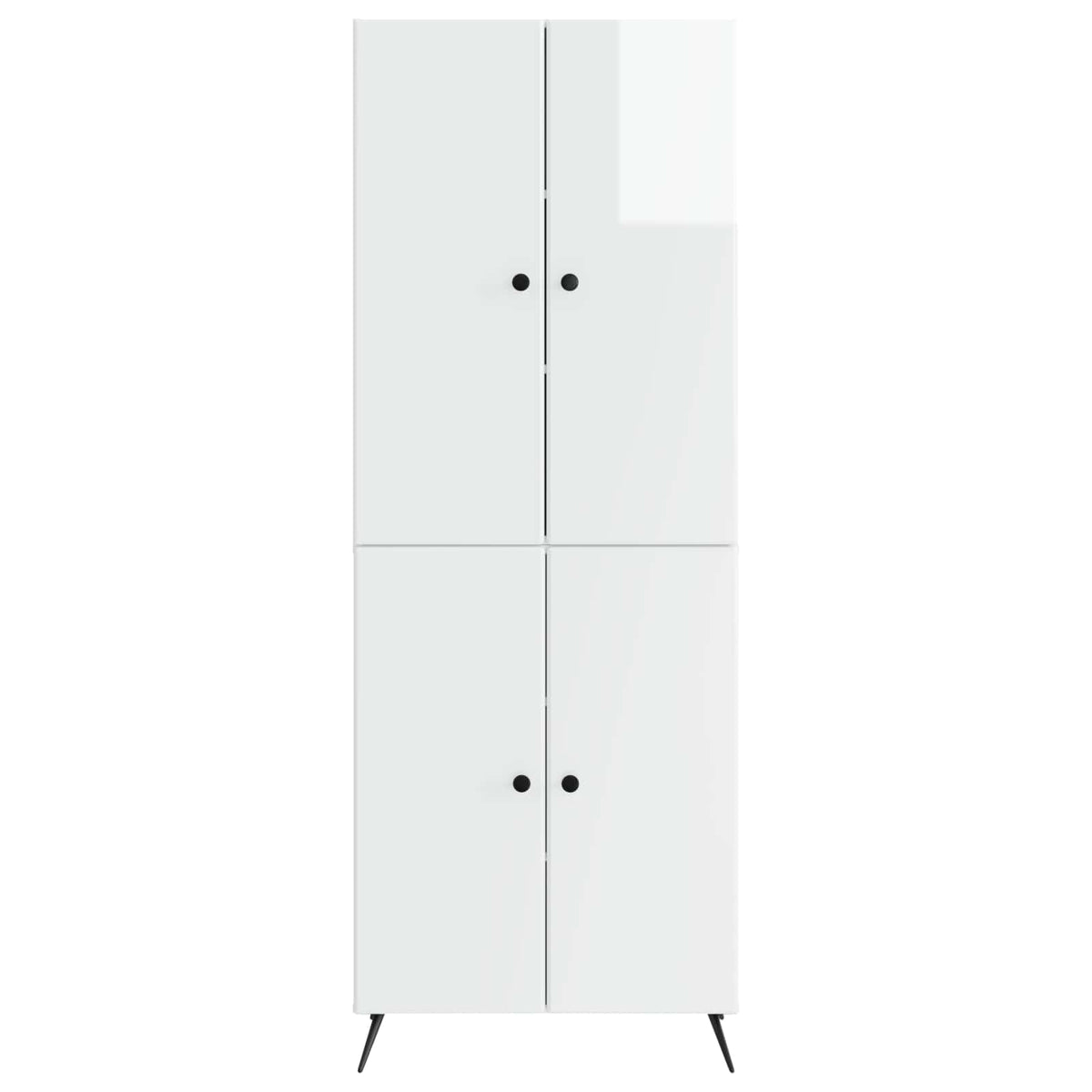 Set ormara 2 kom. Bijela visokog sjaja Konstruirano drvo 69 x 34,5 x 90 cm