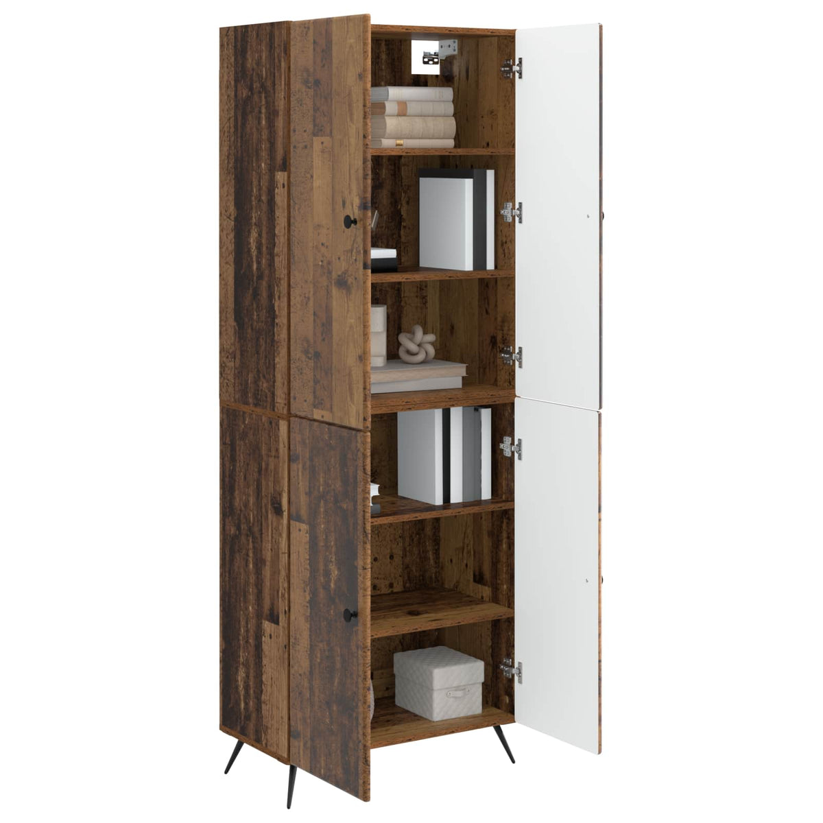 Set ormara 2 kom. Staro drvo Konstruirano drvo Smeđa 69 x 34,5 x 90 cm