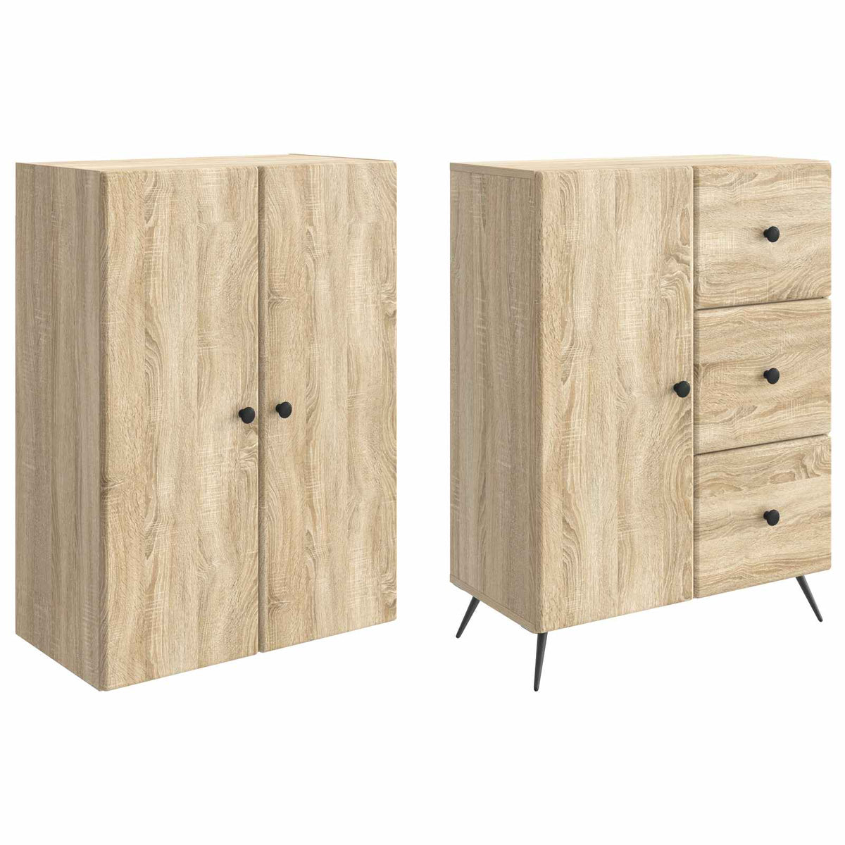 Set ormara 2 kom. Hrast sonoma Konstruirano drvo Smeđa 66 x 34,5 x 90 cm
