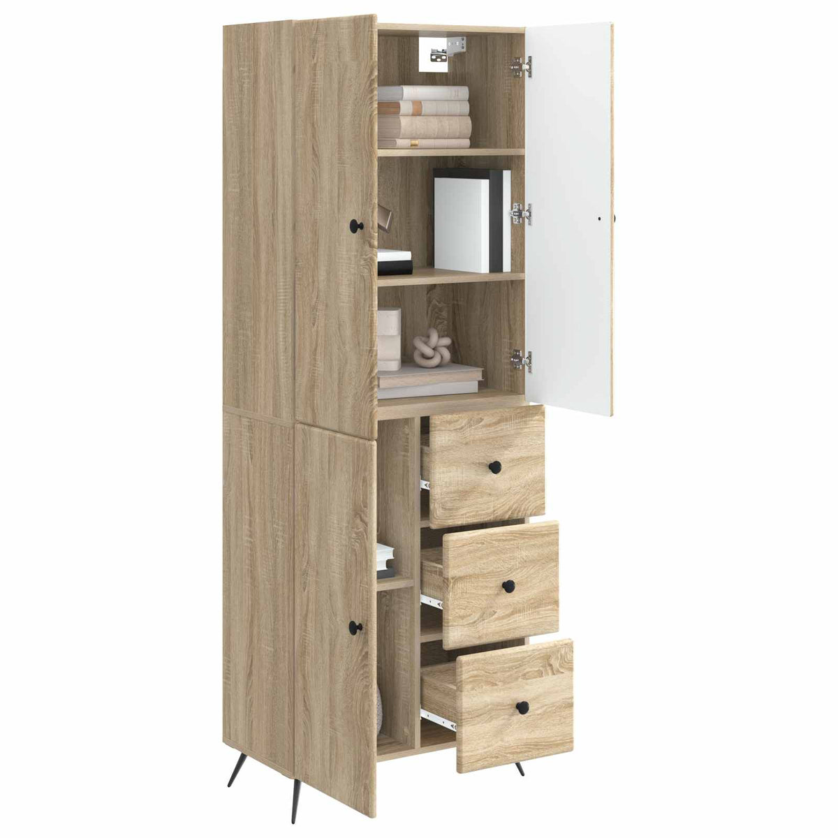 Set ormara 2 kom. Hrast sonoma Konstruirano drvo Smeđa 66 x 34,5 x 90 cm