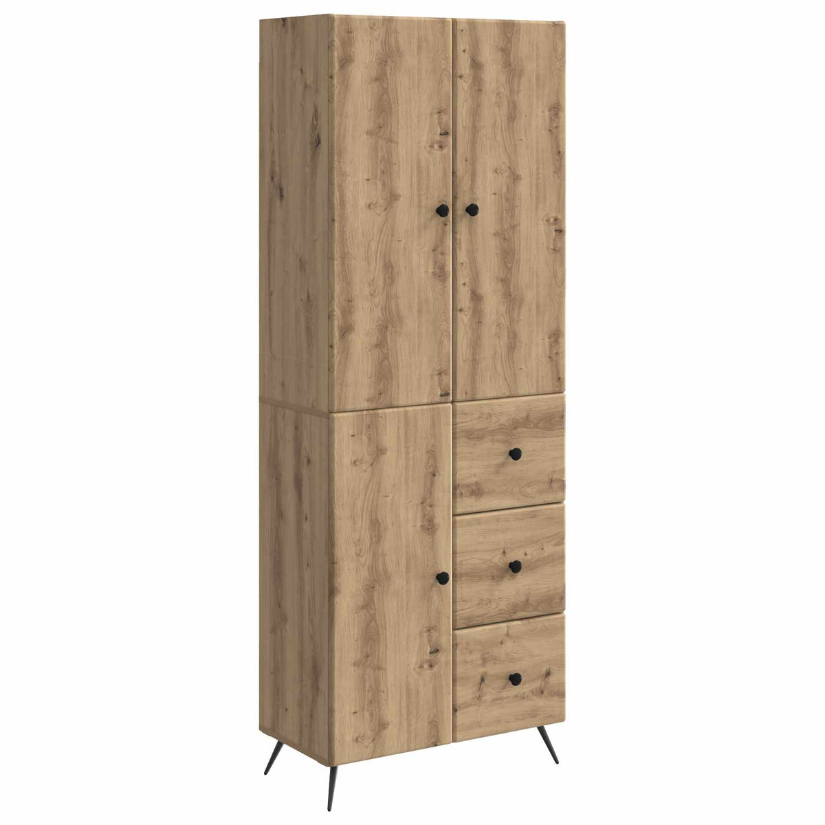 Set ormara 2 kom. Hrast artisan Konstruirano drvo Smeđa 66 x 34,5 x 90 cm
