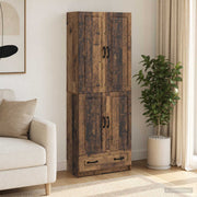 Set ormara 2 kom. Staro drvo Konstruirano drvo Smeđa 66 x 34,5 x 92 cm