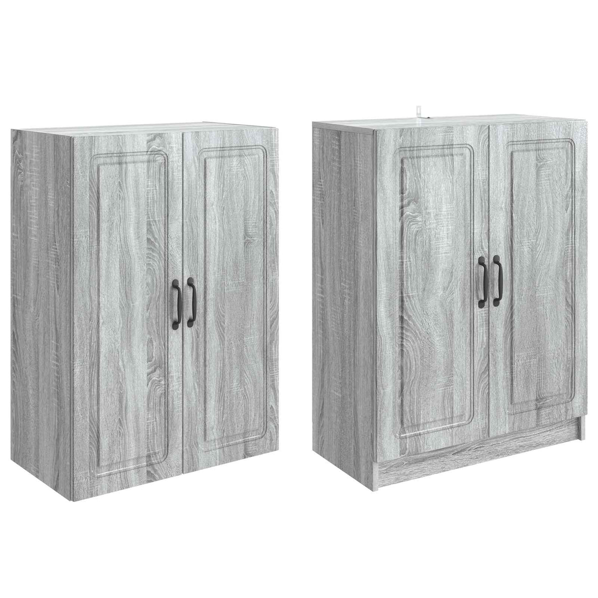 Set ormara 2 kom. Konstruirano drvo Siva 66 x 34,5 x 87 cm
