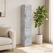 Set ormara 2 kom. Betonska siva Konstruirano drvo 33 x 34,5 x 87 cm
