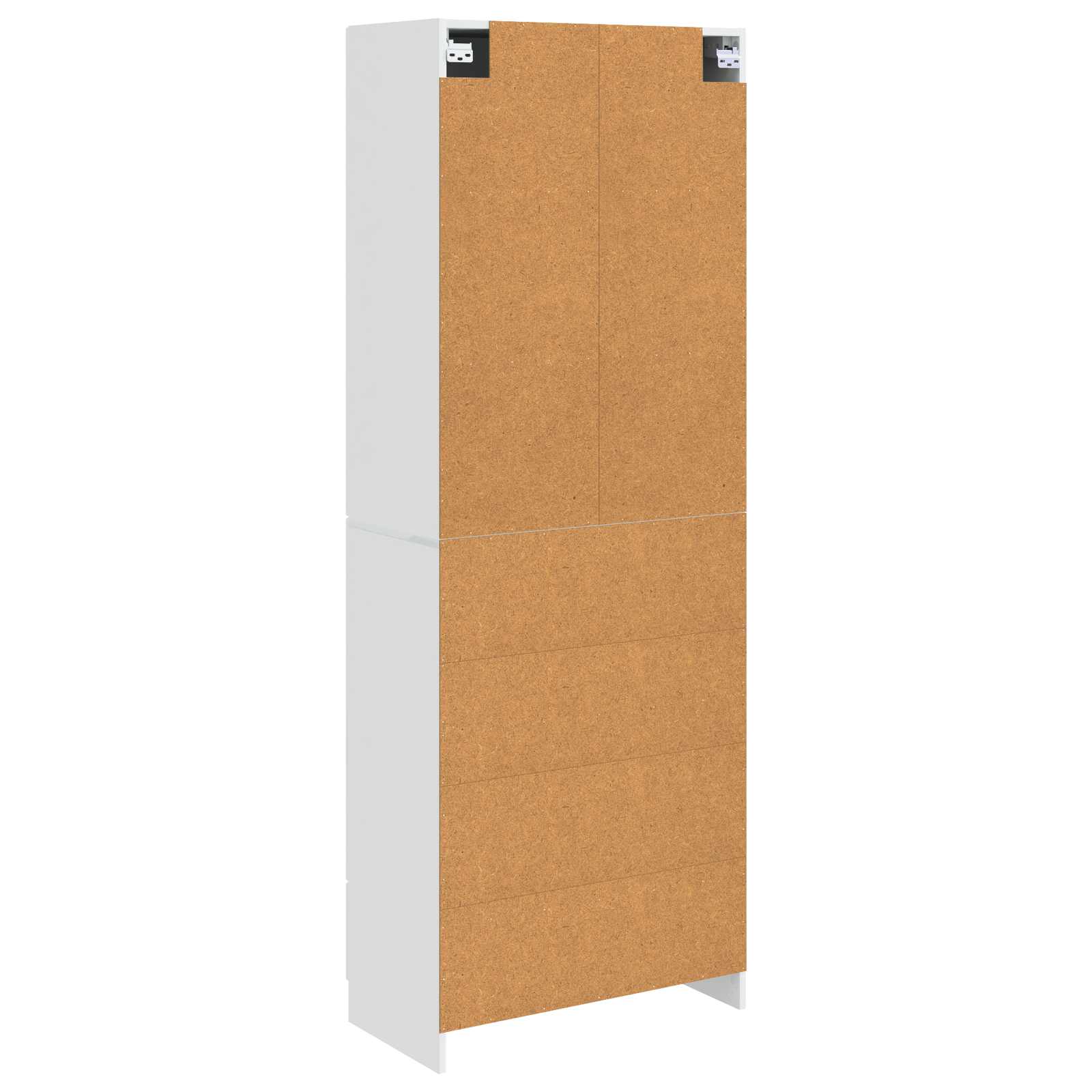 Set ormara 2 pcs Bijela visokog sjaja 66 x 34,5 x 87 cm