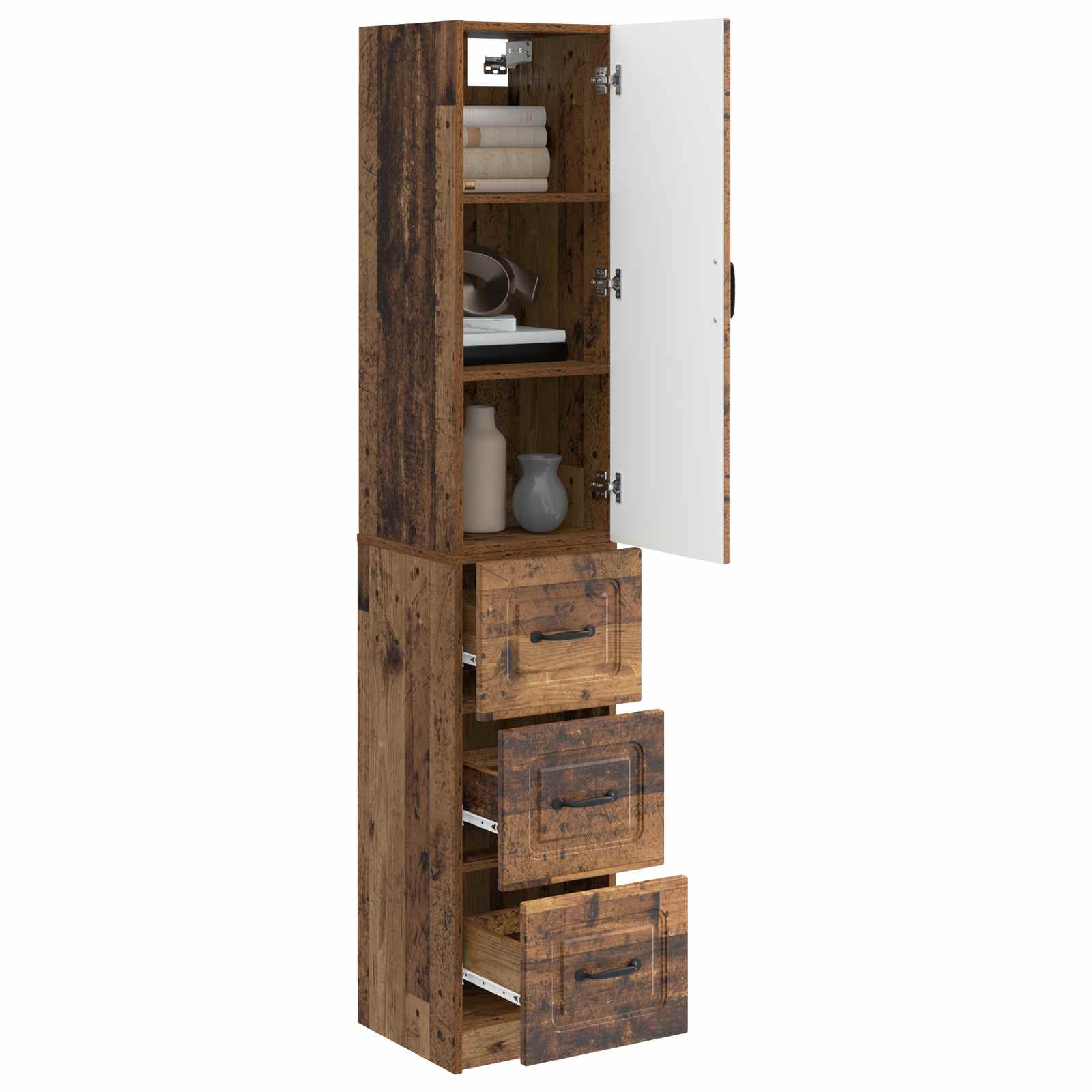 Set ormara 2 pcs Staro drvo 33 x 34,5 x 87 cm Konstruirano drvo