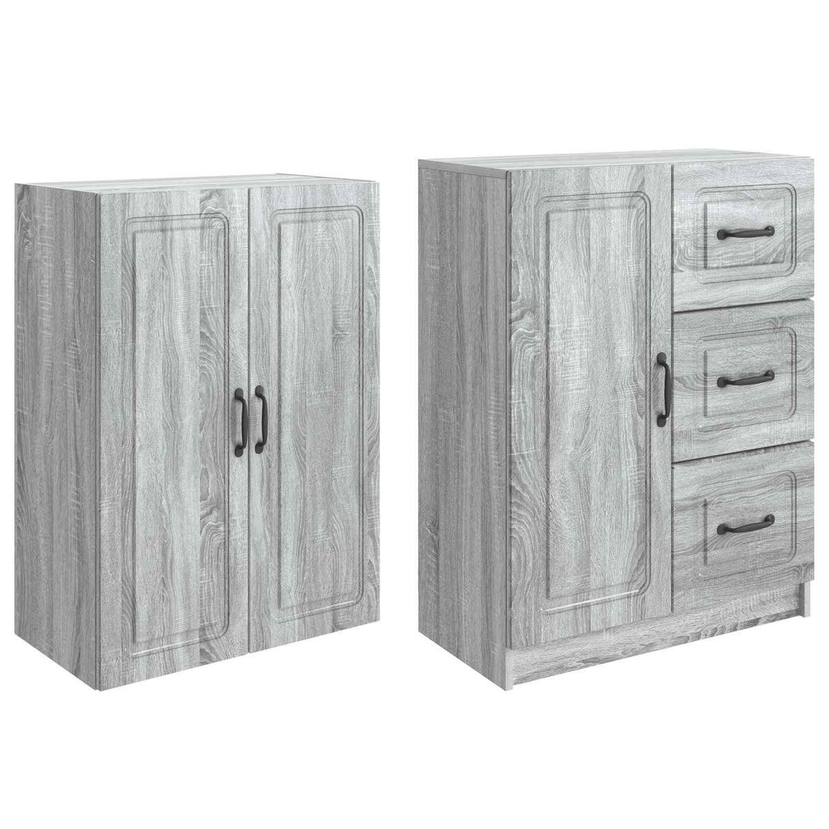 Set ormara 2 kom. Siva Sonoma Konstruirano drvo 66 x 34,5 x 87 cm