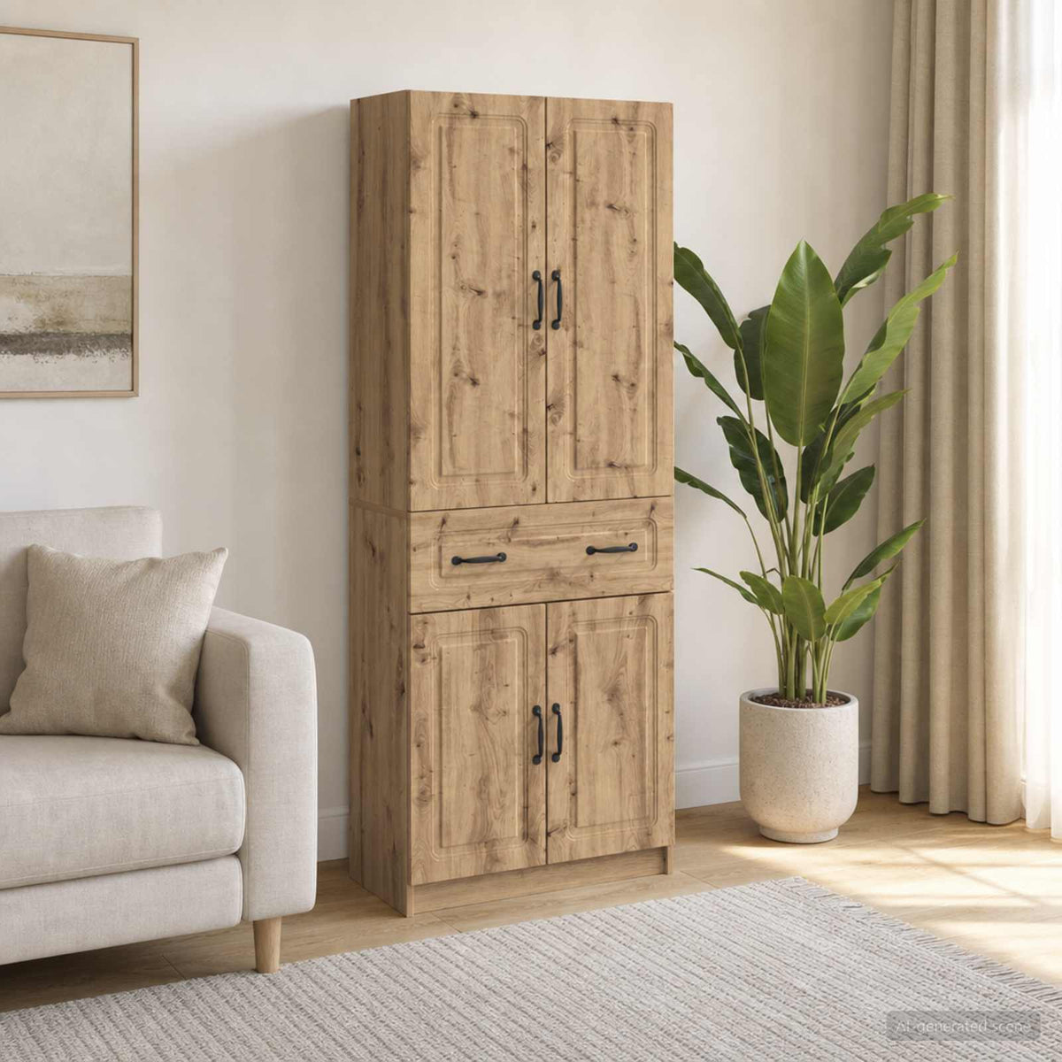 Set ormara 2 kom. Konstruirano drvo Smeđa 66 x 34,5 x 87 cm
