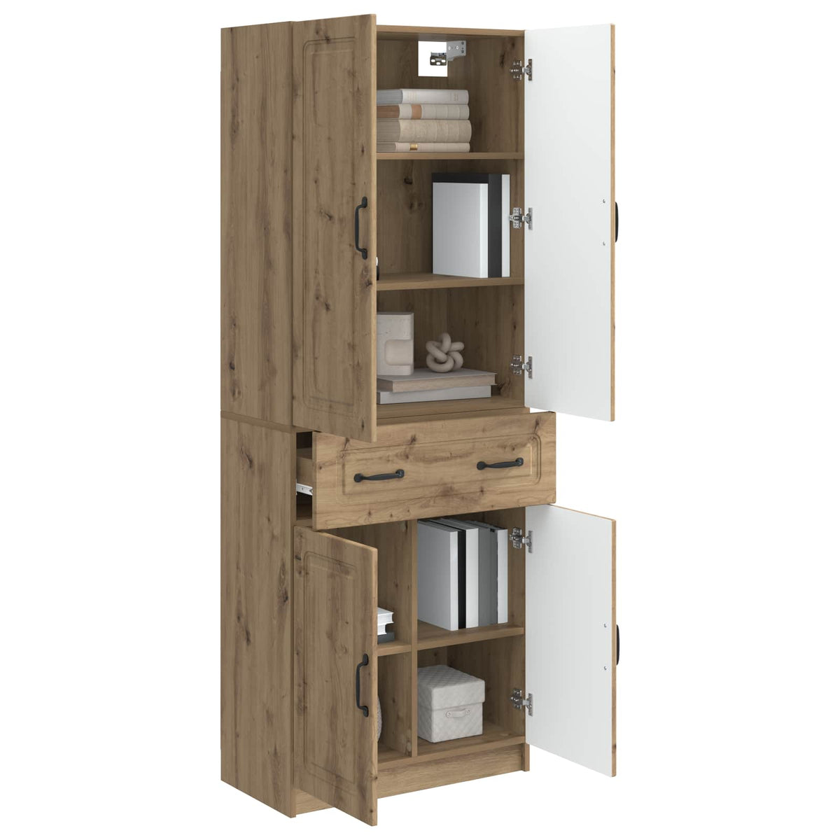 Set ormara 2 kom. Konstruirano drvo Smeđa 66 x 34,5 x 87 cm