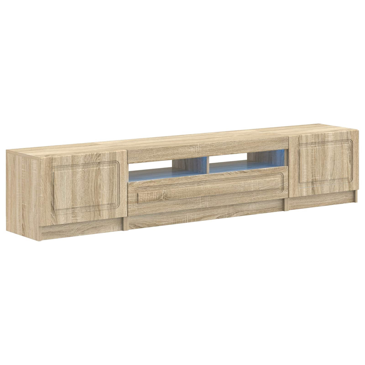 LED TV kabinet UTRECHT 3 kom. Hrast sonoma Konstruirano drvo Smeđa 100 x 35 x 40 cm