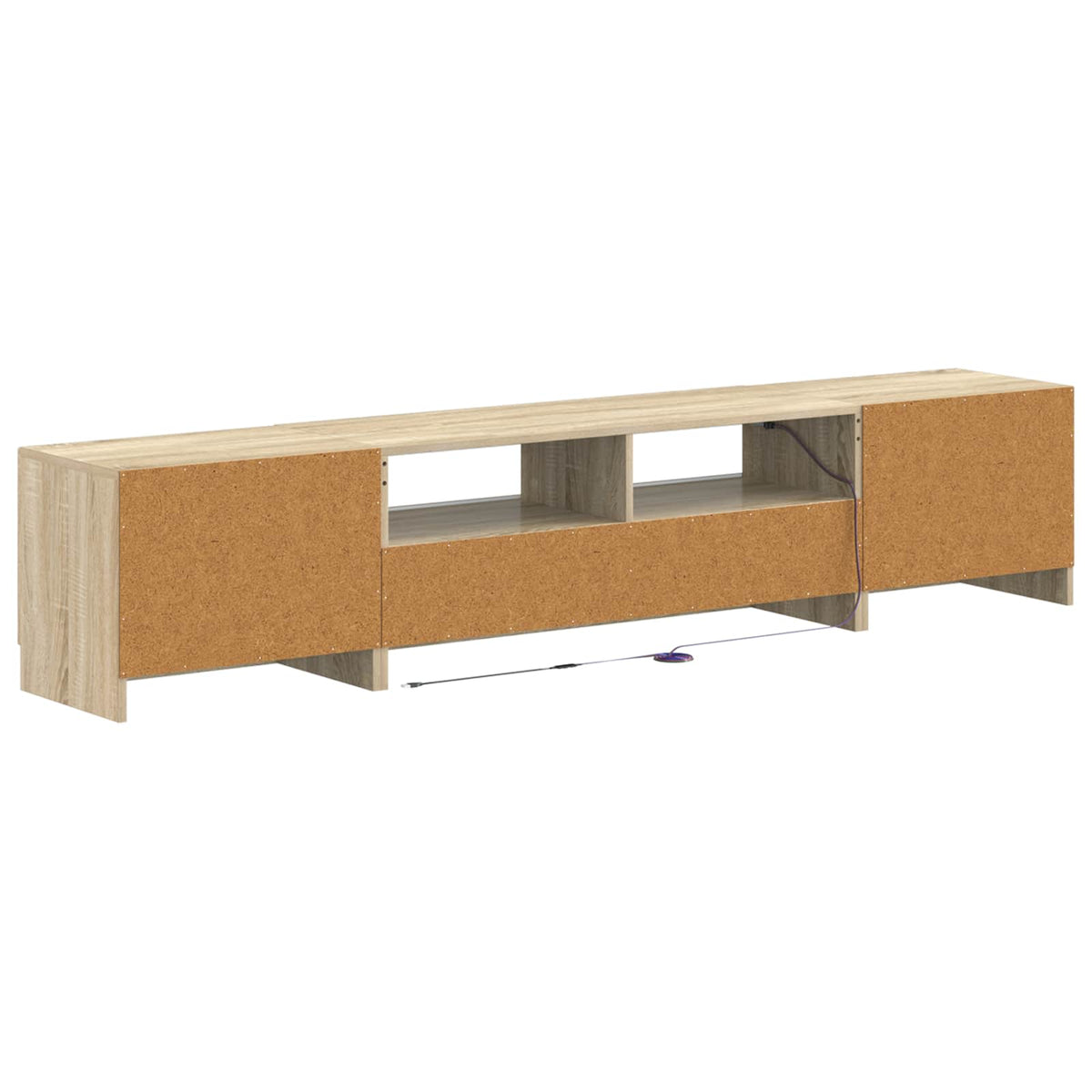 LED TV kabinet UTRECHT 3 kom. Hrast sonoma Konstruirano drvo Smeđa 100 x 35 x 40 cm