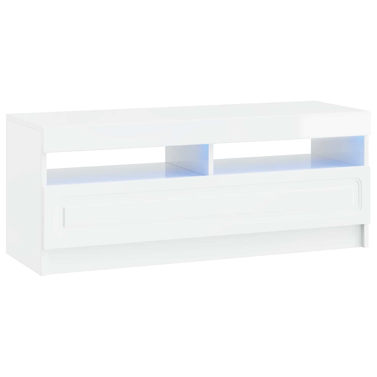 LED TV kabinet UTRECHT 3 kom. Bijela visokog sjaja 100 x 35 x 40 cm