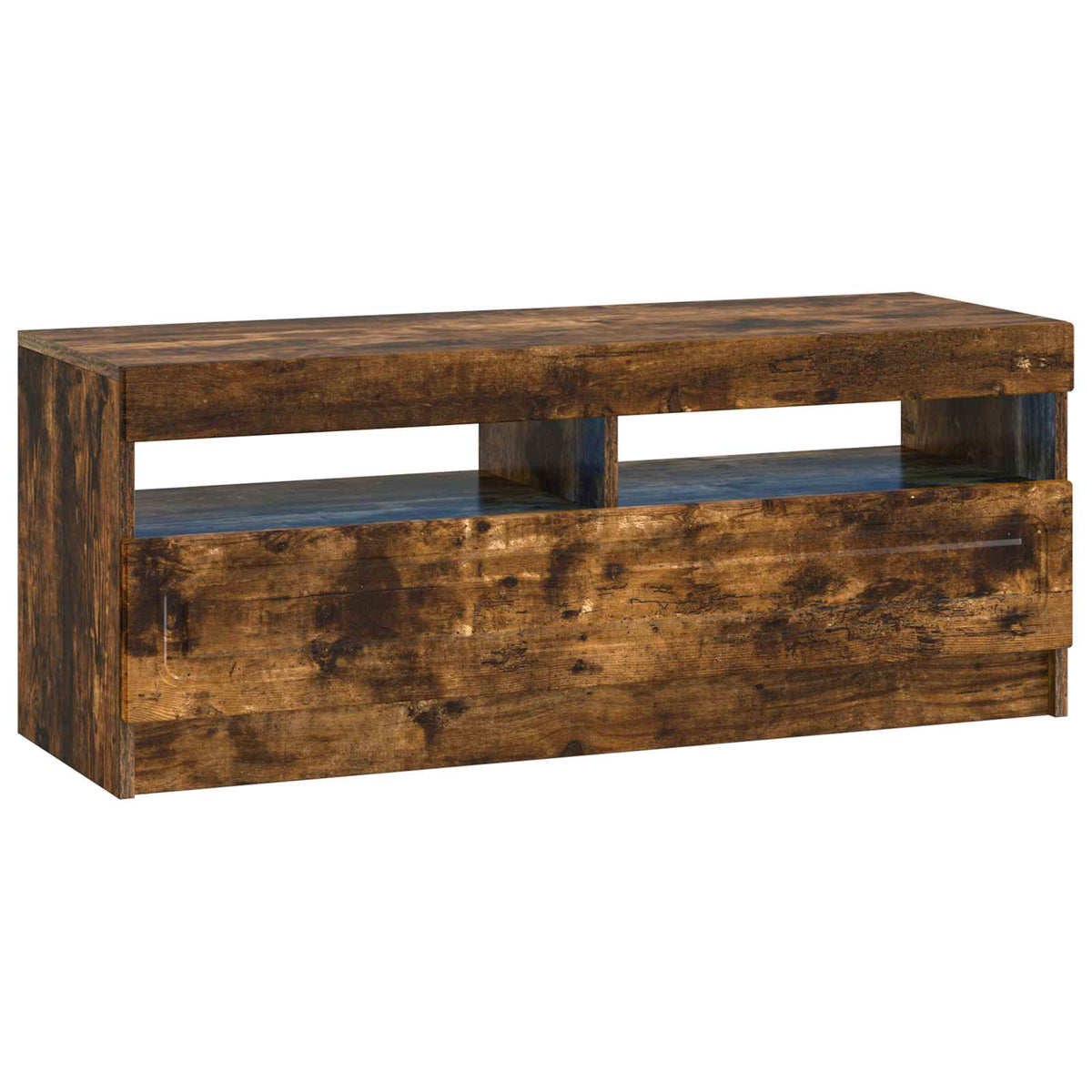 LED TV kabinet UTRECHT 3 kom. Dimljeni hrast Konstruirano drvo Smeđa 100 x 35 x 40 cm