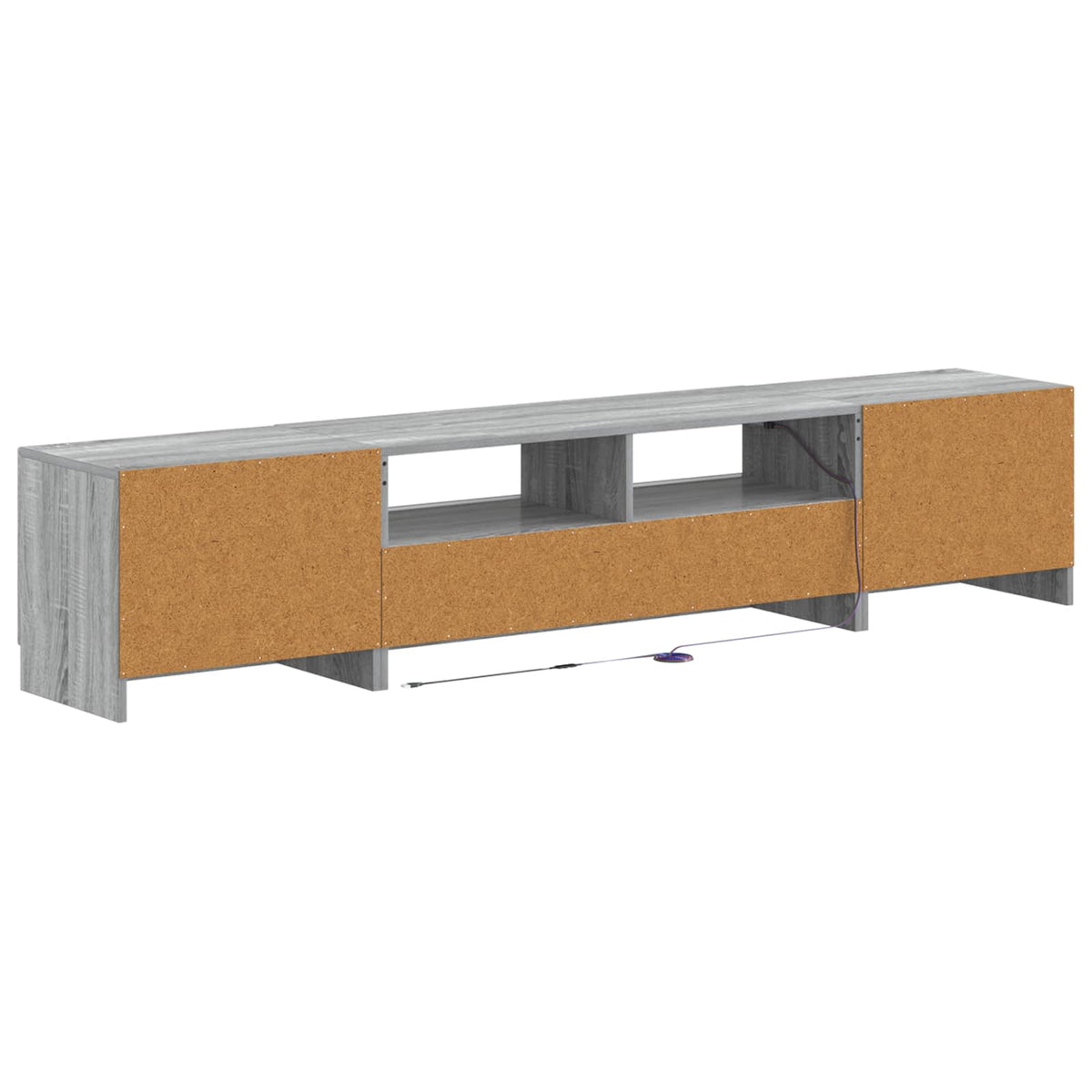 LED TV kabinet UTRECHT 3 kom. Siva Sonoma Konstruirano drvo 100 x 35 x 40 cm