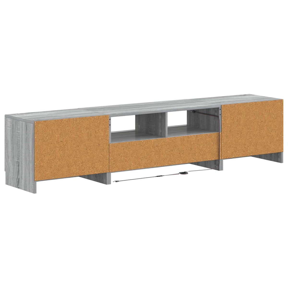 LED TV kabinet UTRECHT 3 kom. Siva Sonoma Konstruirano drvo 81 x 35 x 40 cm