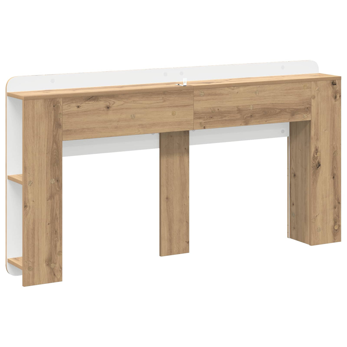Glava kreveta s ormarićem Hrast artisan 140 cm
