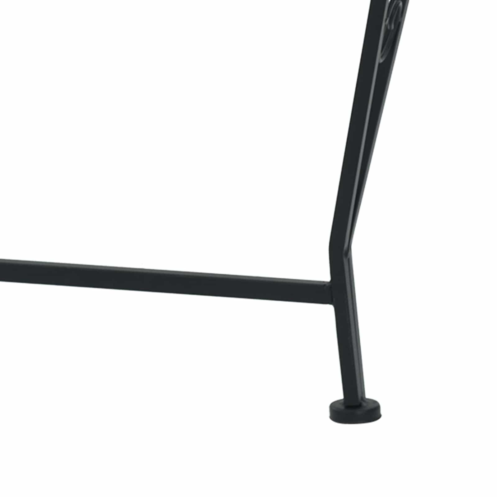 Klupa pod drvetom Ø 160 x 89 cm Čelik Crna Kružni