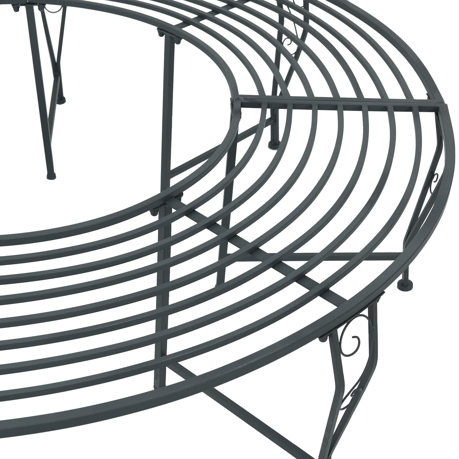 Klupa pod drvetom 8-Broj sjedala Ø 160 x 44 cm Čelik