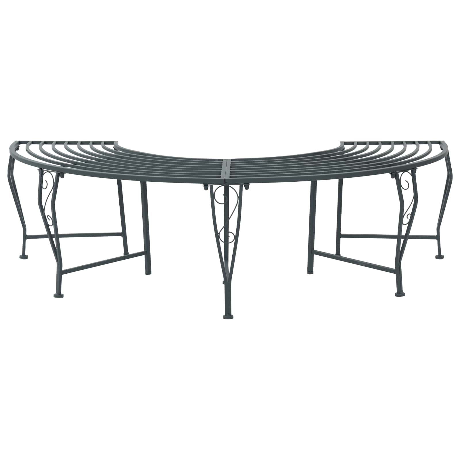 Klupa pod drvetom 4-Broj sjedala 160 x 80 x 44 cm Čelik