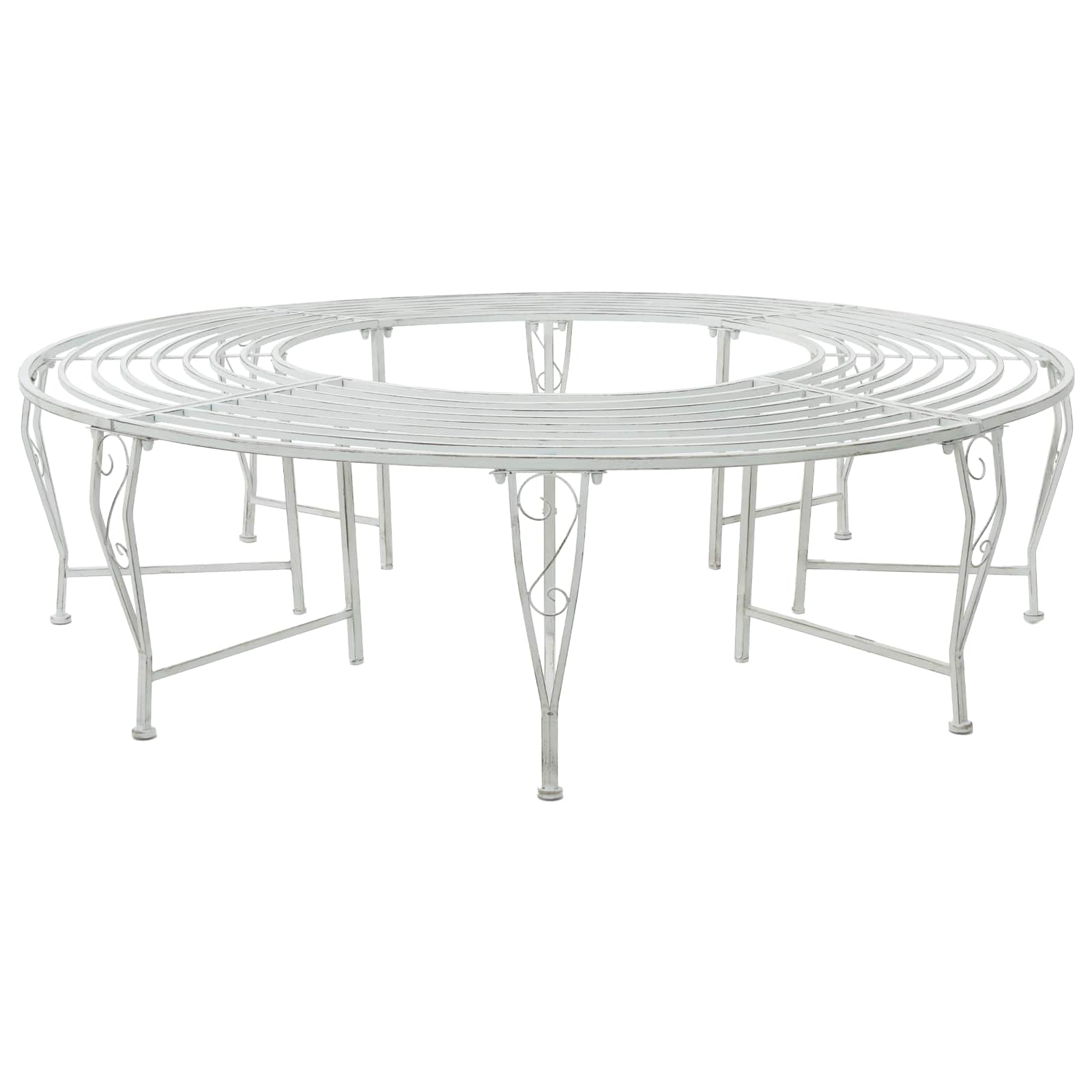 Klupa pod drvetom 8-Broj sjedala Ø 160 x 44 cm Čelik
